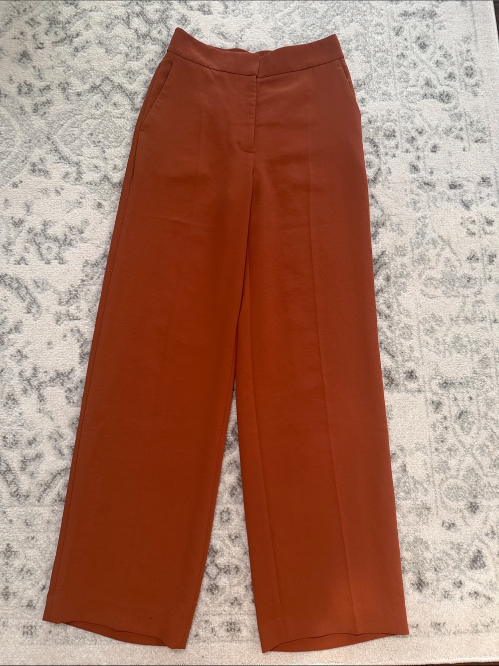 Aritzia Wilfred Alanya Wide-Leg Pants in Rust Clay 4